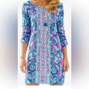 Lilly Pulitzer Sea Jewels Linden Dress Size XS Pima Cotton